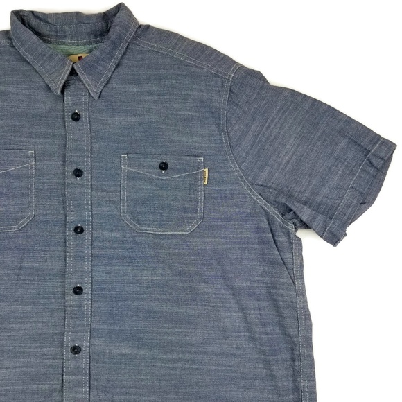 Woolrich Chambray Shirt Men's Size XXL Button Down - Picture 6 of 8